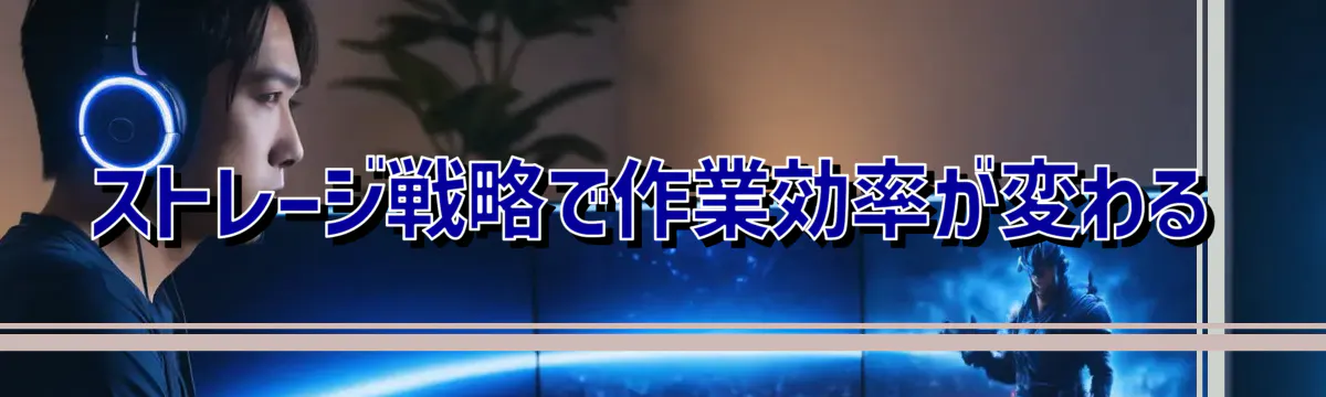 ストレージ戦略で作業効率が変わる