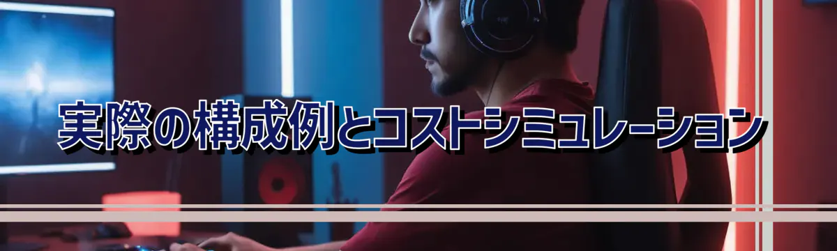 実際の構成例とコストシミュレーション
