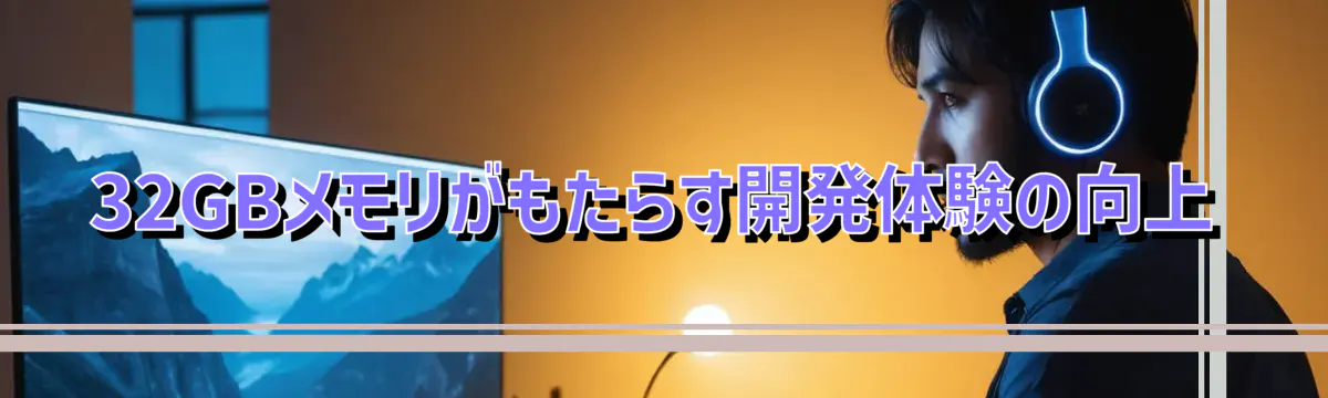 32GBメモリがもたらす開発体験の向上