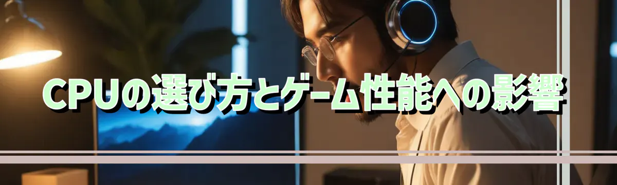 CPUの選び方とゲーム性能への影響