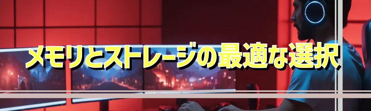 メモリとストレージの最適な選択