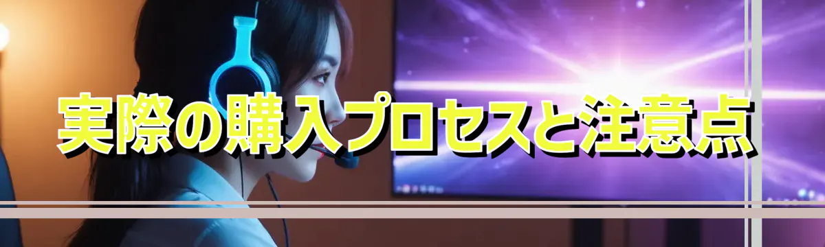 実際の購入プロセスと注意点