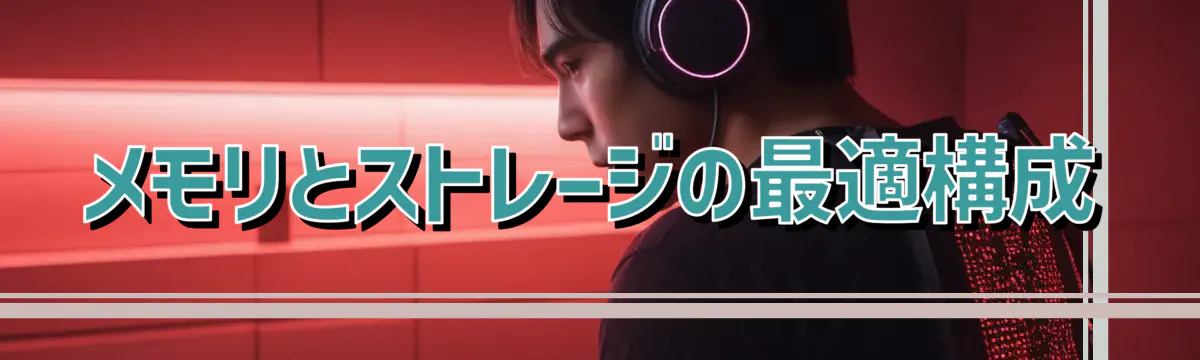 メモリとストレージの最適構成