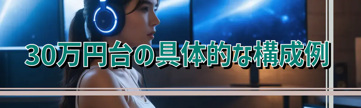 30万円台の具体的な構成例