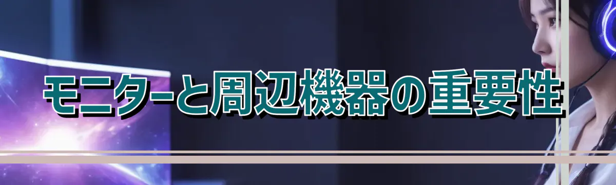 モニターと周辺機器の重要性