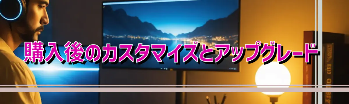 購入後のカスタマイズとアップグレード