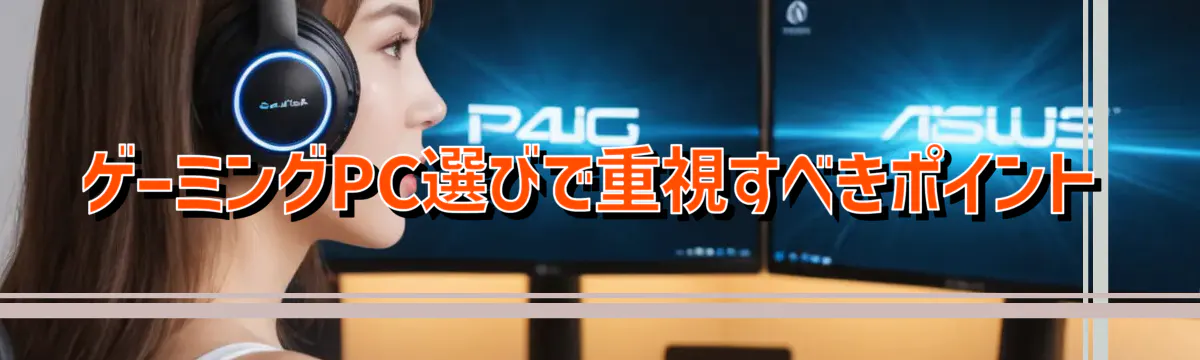 ゲーミングPC選びで重視すべきポイント