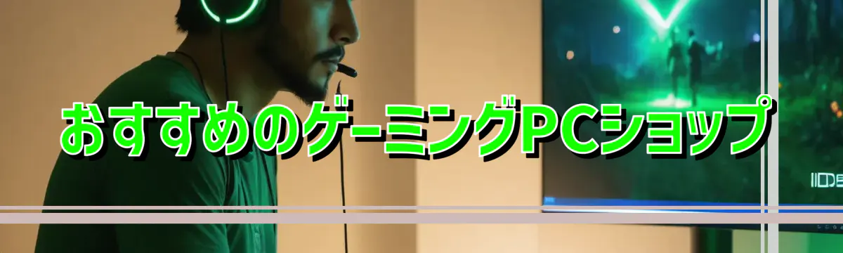 おすすめのゲーミングPCショップ