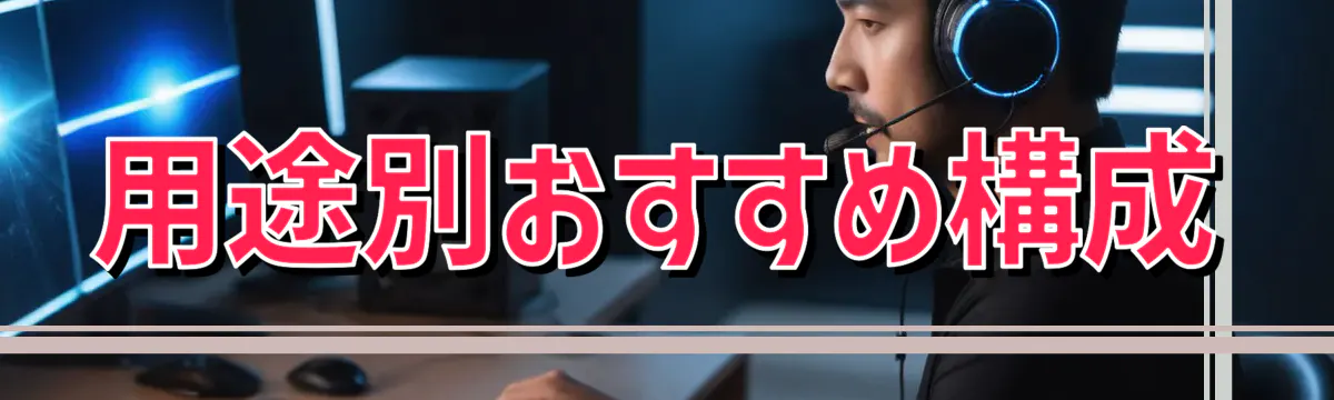 用途別おすすめ構成