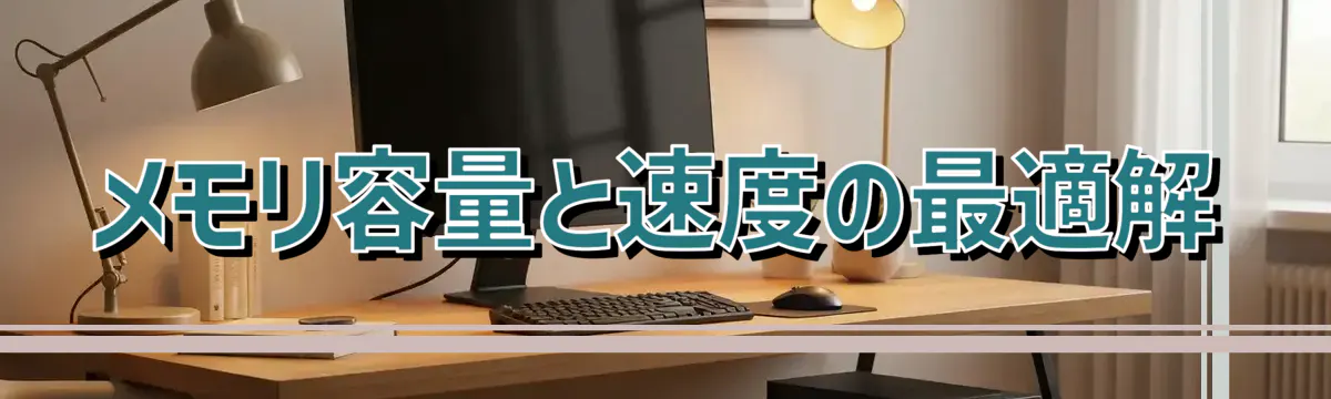 メモリ容量と速度の最適解