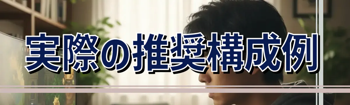 実際の推奨構成例