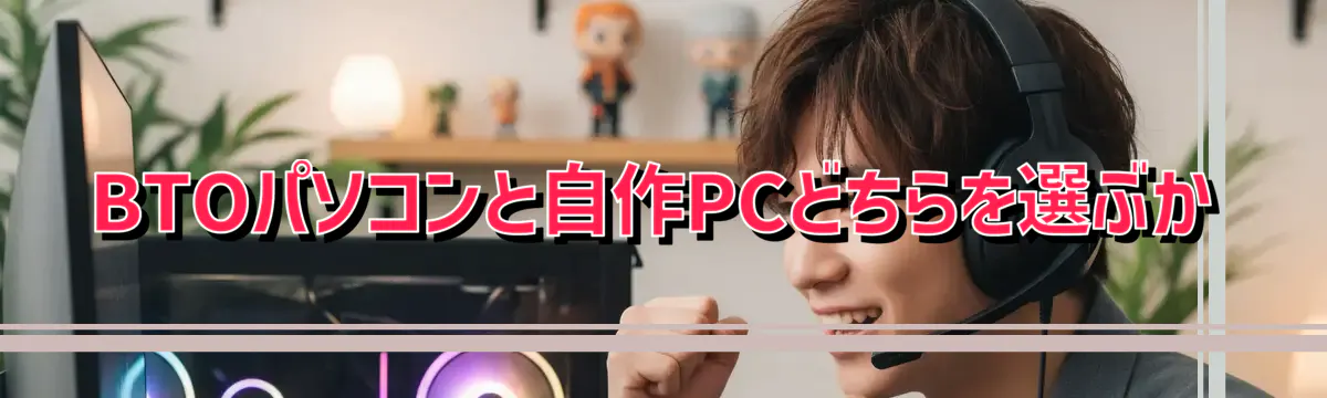 BTOパソコンと自作PCどちらを選ぶか