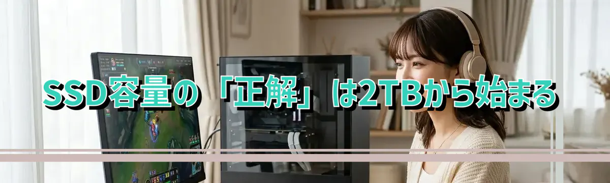 SSD容量の「正解」は2TBから始まる