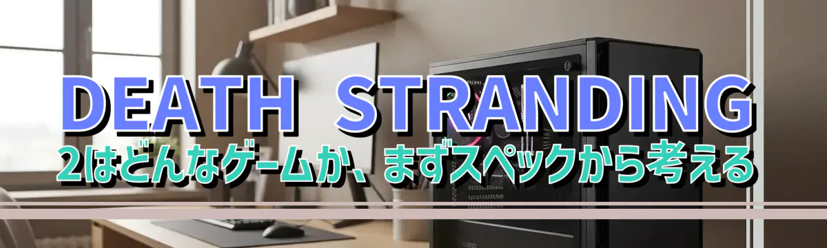 DEATH STRANDING 2はどんなゲームか、まずスペックから考える