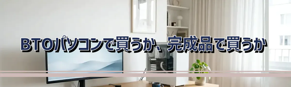 BTOパソコンで買うか、完成品で買うか