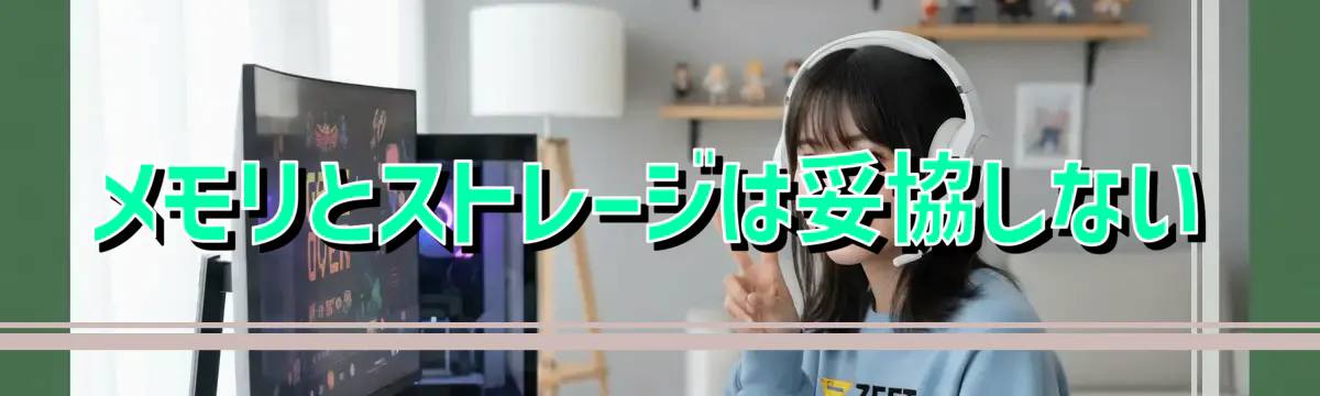 メモリとストレージは妥協しない