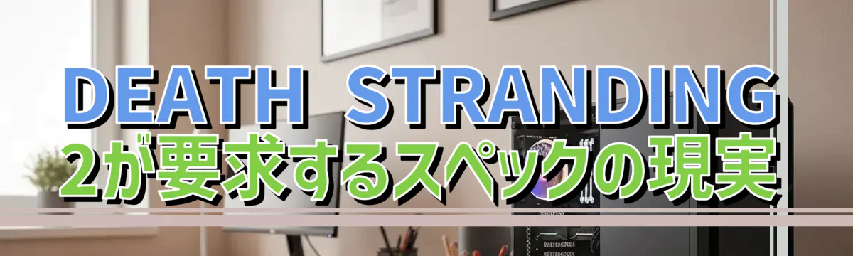 DEATH STRANDING 2が要求するスペックの現実