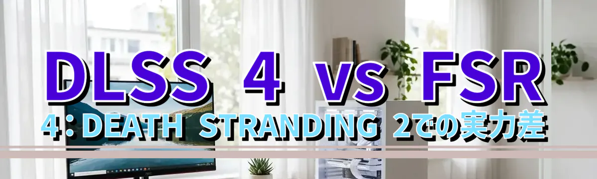 DLSS 4 vs FSR 4:DEATH STRANDING 2での実力差
