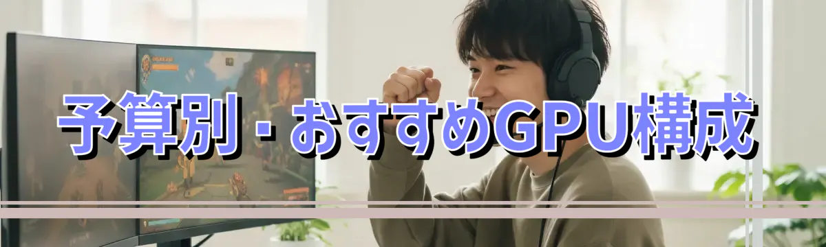 予算別・おすすめGPU構成