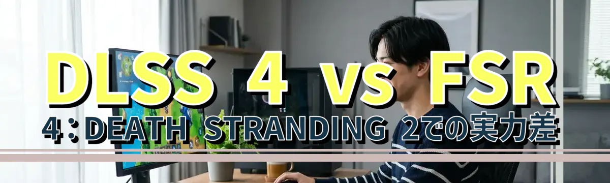 DLSS 4 vs FSR 4：DEATH STRANDING 2での実力差