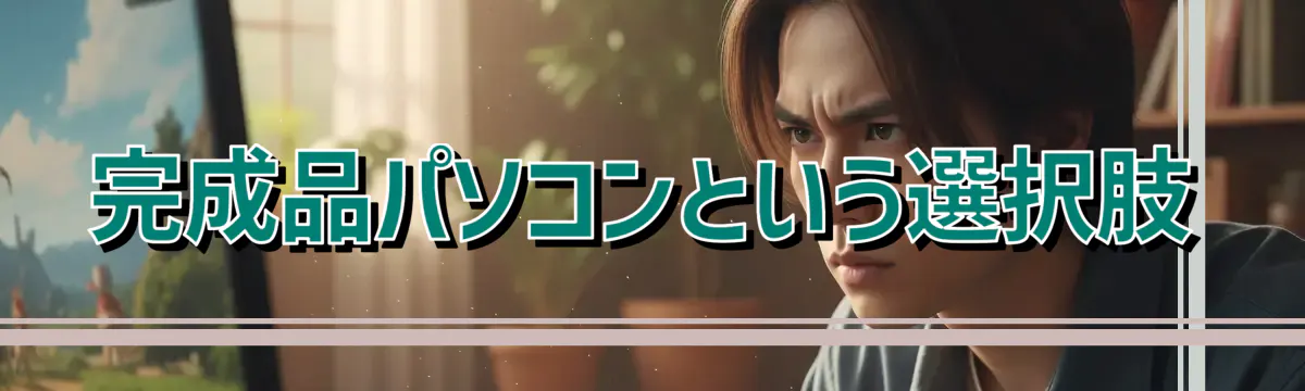 完成品パソコンという選択肢