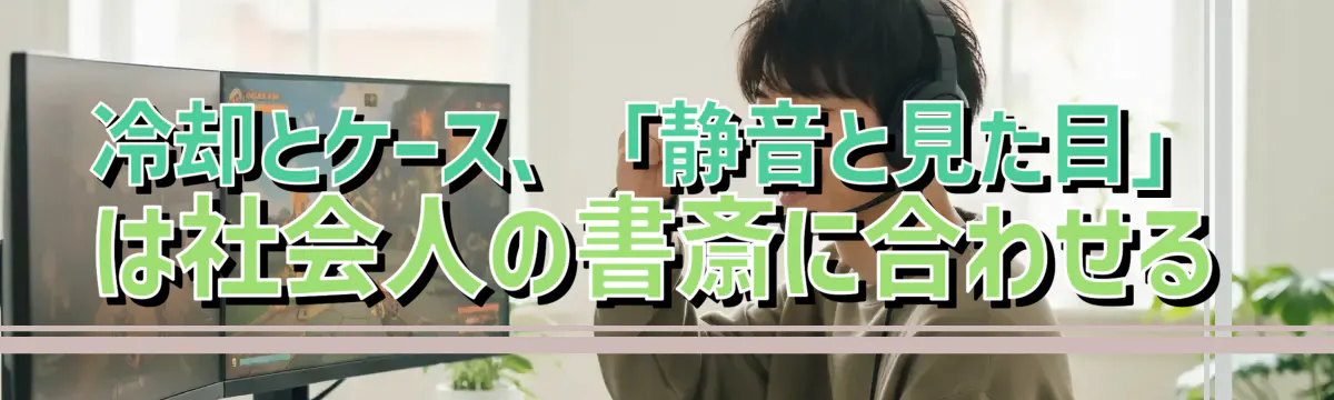 冷却とケース、「静音と見た目」は社会人の書斎に合わせる