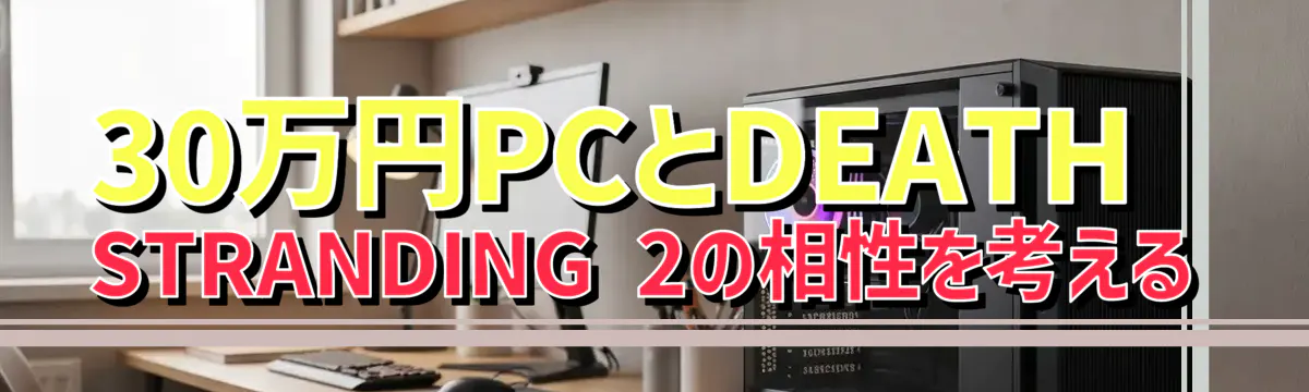 30万円PCとDEATH STRANDING 2の相性を考える