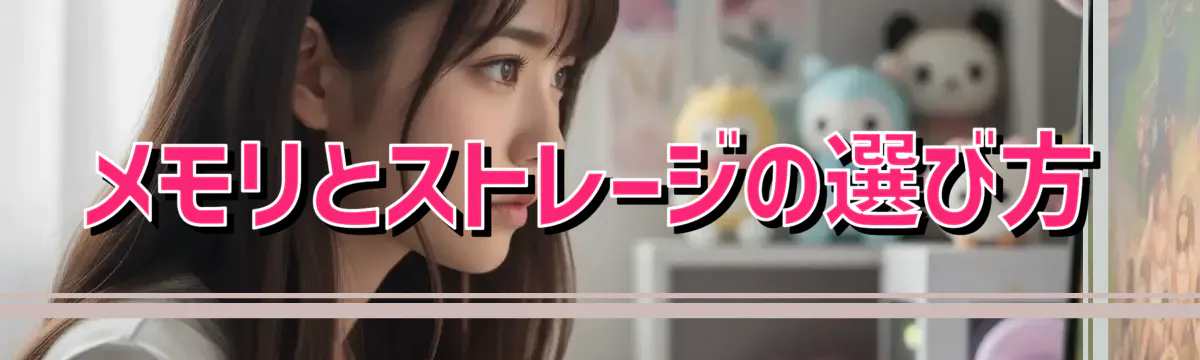 メモリとストレージの選び方