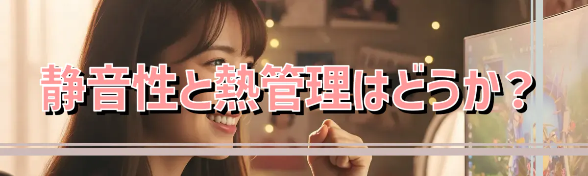 静音性と熱管理はどうか?
