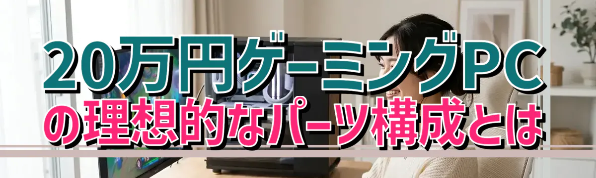 20万円ゲーミングPCの理想的なパーツ構成とは